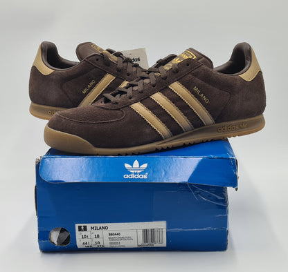 *NEU* 2016 Adidas Milano Retro Braun Gr. UK 10 / EUR 44 2/3