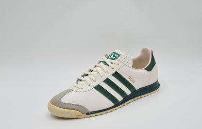 *NEU* Vintage 1980er Adidas Rom mit grünen Streifen UK 8,5 / EUR 42 2/3
