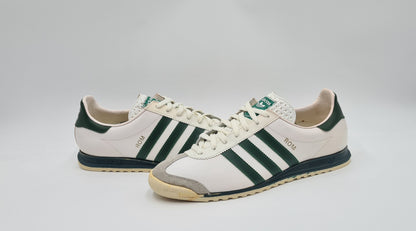 *NEU* Vintage 1980er Adidas Rom mit grünen Streifen UK 8,5 / EUR 42 2/3