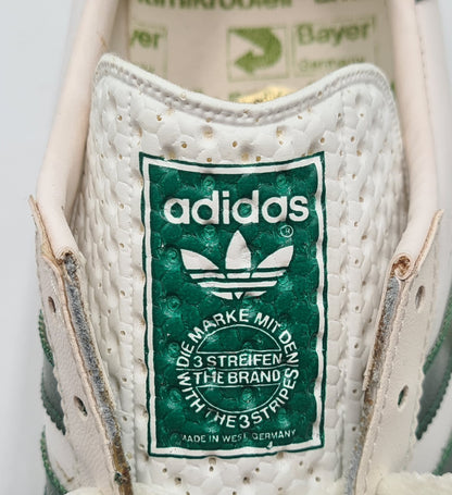 *NEU* Vintage 1980er Adidas Rom mit grünen Streifen UK 8,5 / EUR 42 2/3