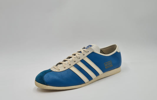 *TOP* Vintage 1970er Adidas Rekord 3 Riemen UK 10 / EUR 44 1/3