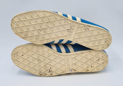 *TOP* Vintage 1970er Adidas Rekord 3 Riemen UK 10 / EUR 44 1/3