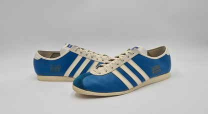 *TOP* Vintage 1970er Adidas Rekord 3 Riemen UK 10 / EUR 44 1/3