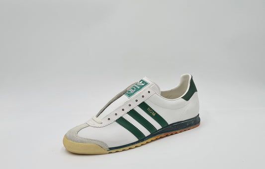 *NEU* Vintage 1980er Adidas Rom mit grünen Streifen UK 9 / EUR 43 1/3