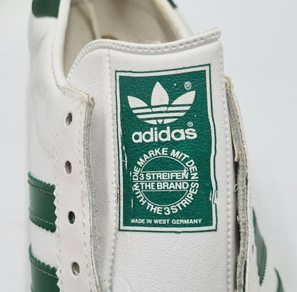 *NEU* Vintage 1980er Adidas Rom mit grünen Streifen UK 9 / EUR 43 1/3