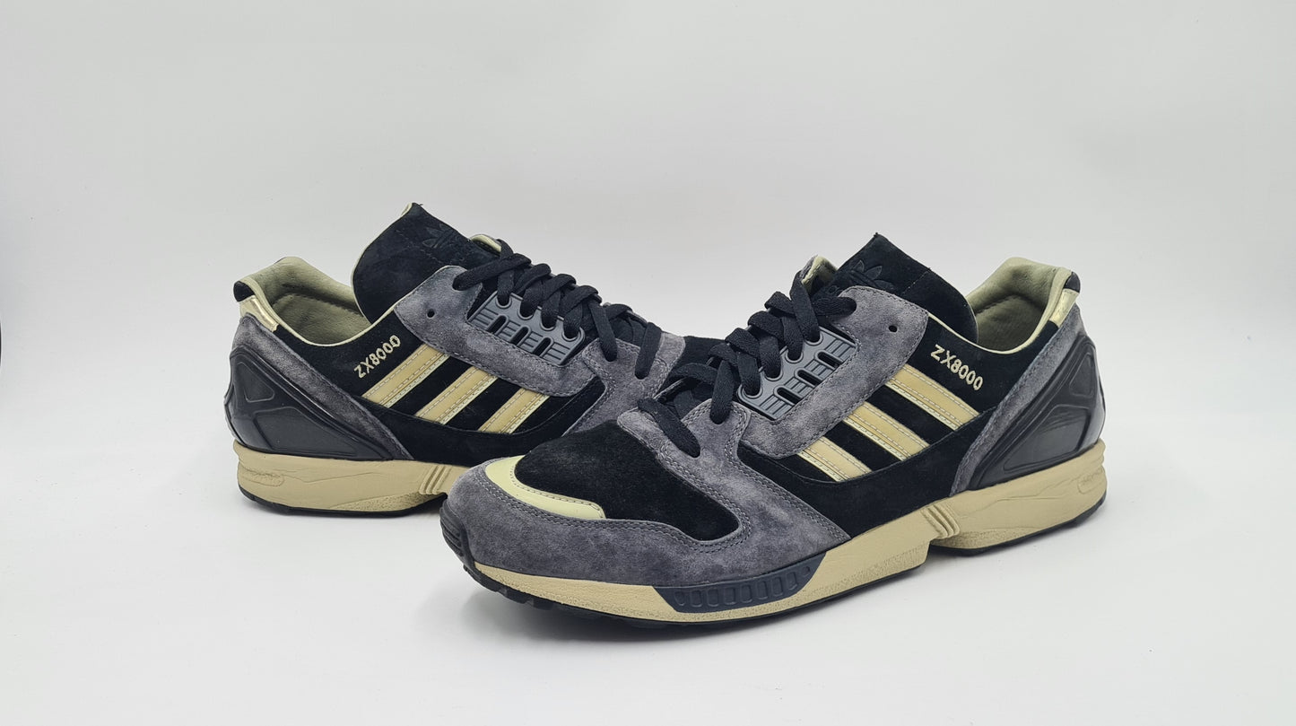 *TOP* 2005 Adidas ZX 8000 Schwarz - Gelb Gr. UK 12 / EUR 47 1/3