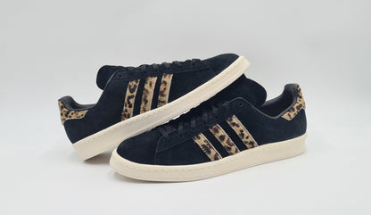 *NEW* 2012 Adidas Campus XLG Black Leopard Size UK 8.5 / EUR 42 2/3