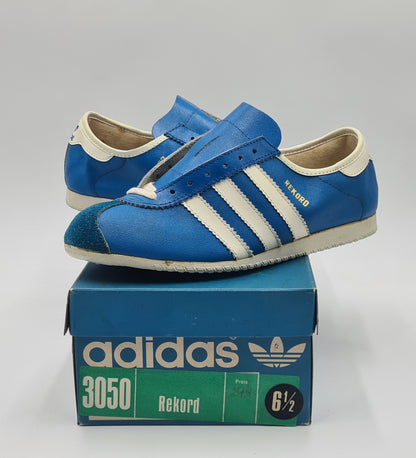 *NEU* Vintage 1980er Adidas Rekord Made in Roumania UK 6,5 / EUR 40