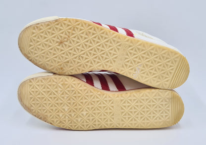 *WIE NEU* Vintage 1970er Adidas Vienna Yugoslavia 3 Riemen UK 10 / EUR 44 2/3