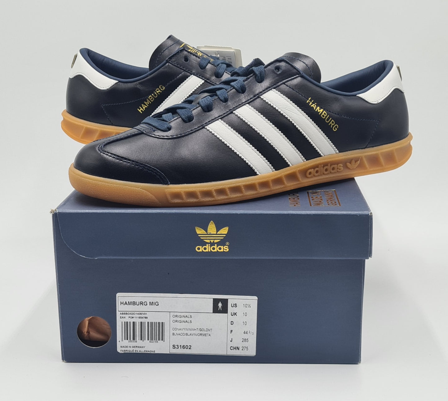 *NEW* 2015 Adidas Hamburg MIG Made in Germany UK 10 / EUR 44 2/3
