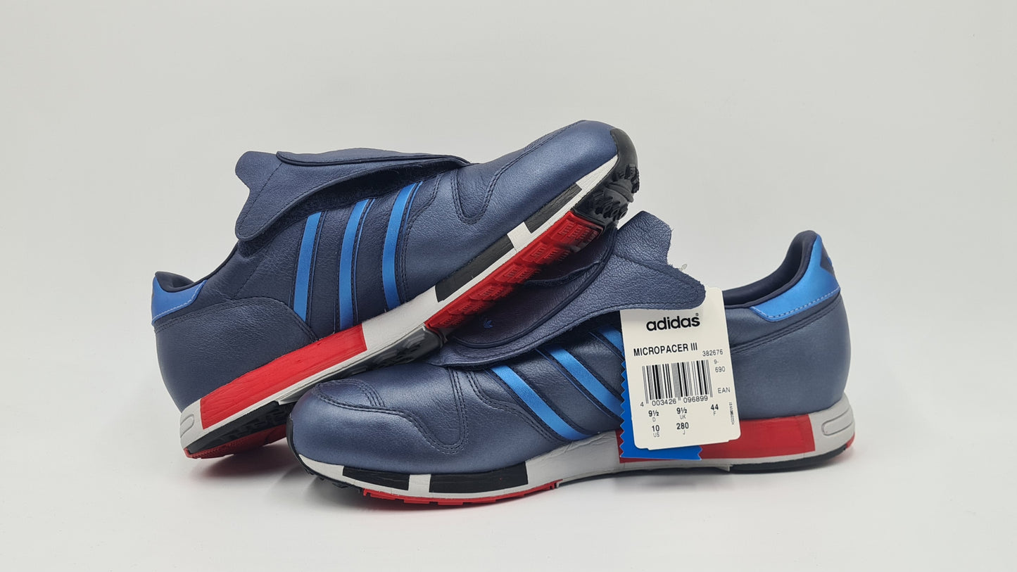 *NEU* Vintage 2002 Adidas Micropacer 3 Retro Blau Gr. UK 9,5 / EUR 44