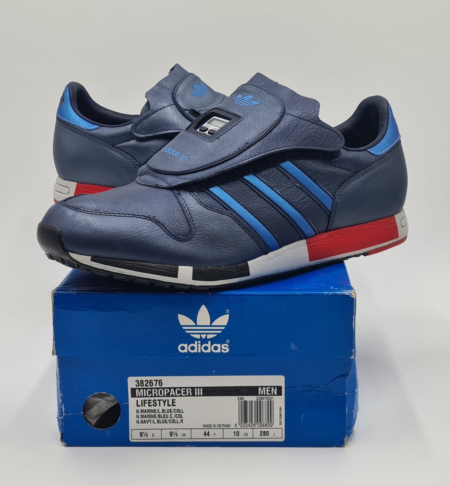 *NEU* Vintage 2002 Adidas Micropacer 3 Retro Blau Gr. UK 9,5 / EUR 44