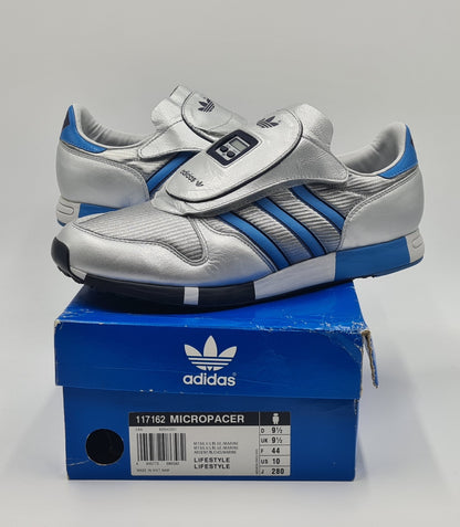 *NEU* Vintage 2005 Adidas Micropacer 3 Retro Silber Gr. UK 9,5 / EUR 44