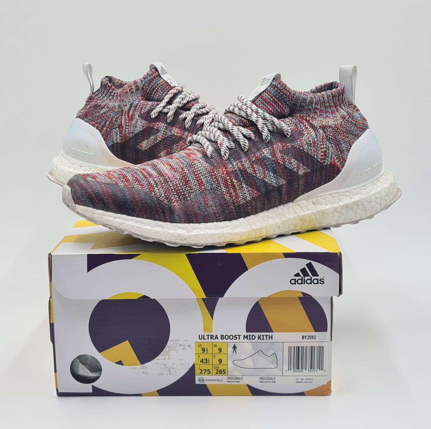 *Guter Zustand* 2016 Adidas UltraBoost Mid x Kith 'Aspen' Gr. UK 9 / EUR 43 1/3