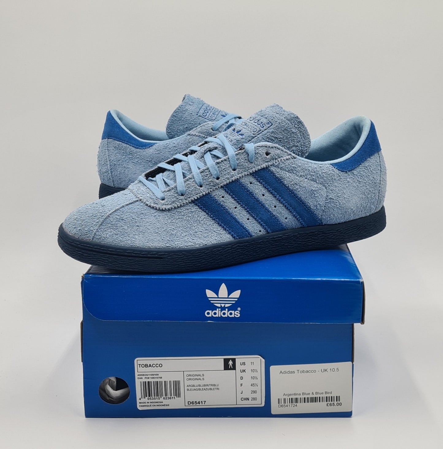 *NEU* 2013 Adidas Tobacco Retro Blau Gr. UK 10,5 / EUR 45 1/3