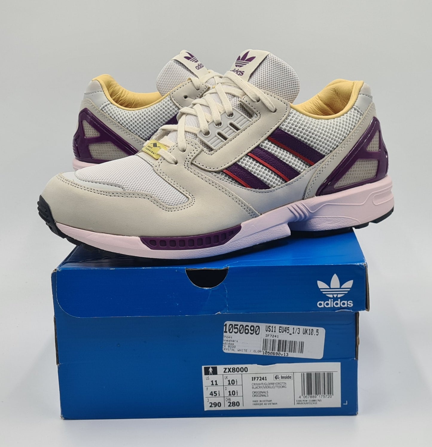 *NEU* 2023 Adidas ZX 8000 Glow Purple Gr. UK 10,5 / EUR 45 1/3