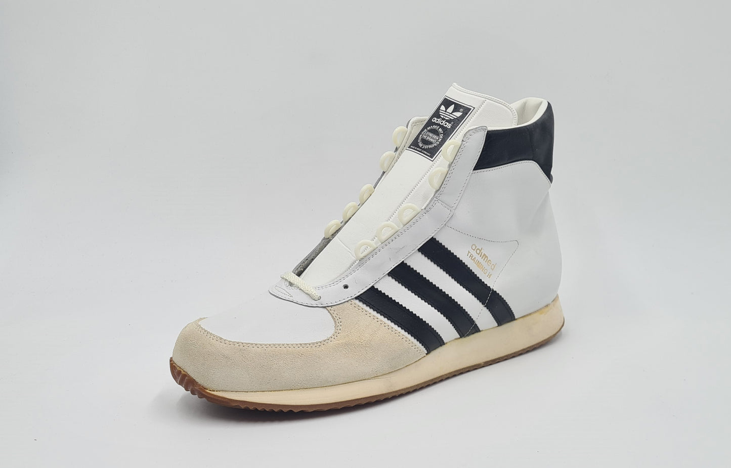 *NEU* Vintage 1980er Adidas Adimed Training Hi UK 12 / EUR 47 1/3