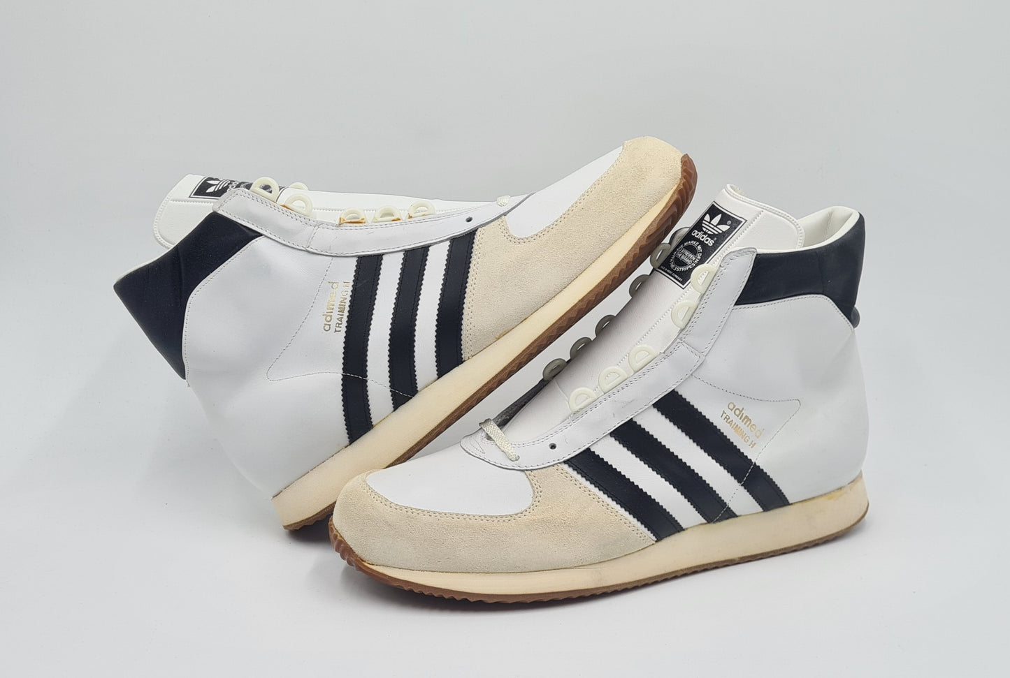 *NEU* Vintage 1980er Adidas Adimed Training Hi UK 12 / EUR 47 1/3