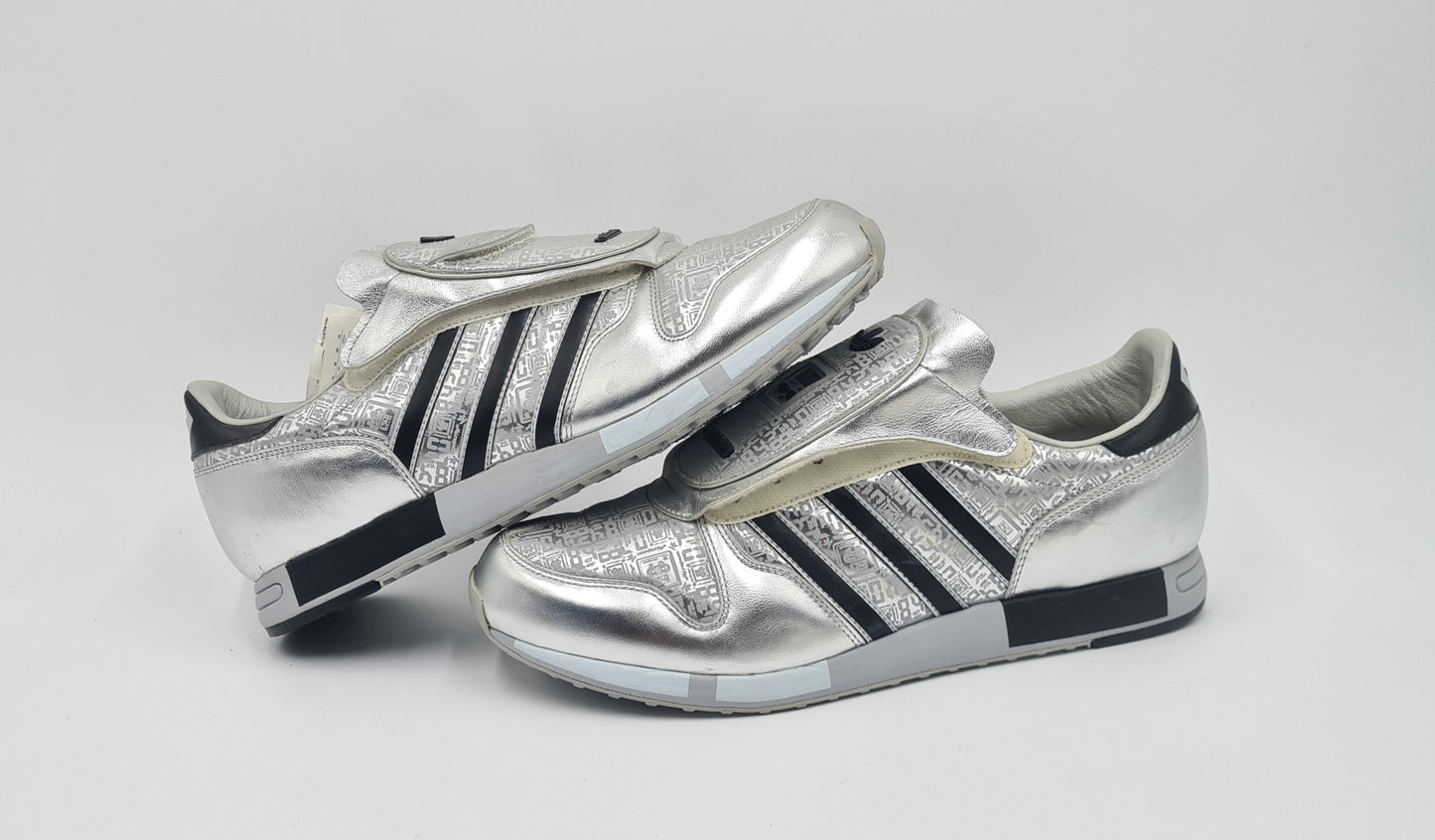 *NEU* Vintage 2006 Adidas Micropacer 3 Retro Silber Schwarz Gr. UK 9,5 / EUR 44