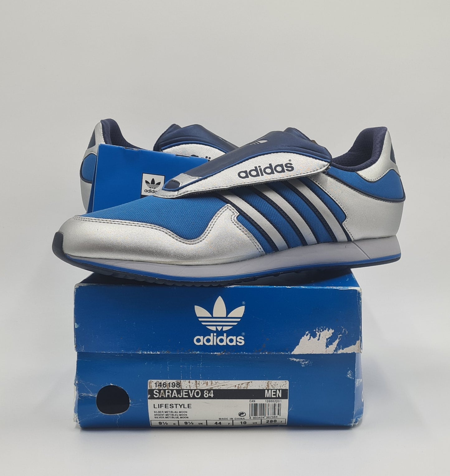 *NEU* Vintage 2002 Adidas Sarajevo 84 Gr. UK 9,5 / EUR 44