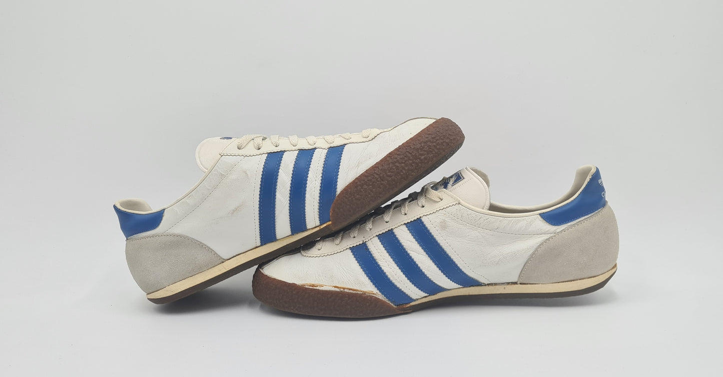 *Guter Zustand* Vintage 1980er Adidas Special Weiß Blau UK 11 / EUR 46