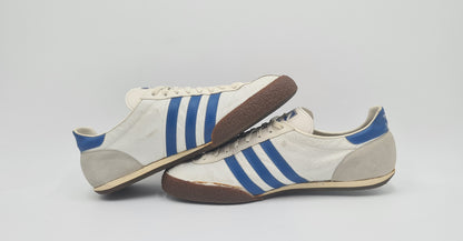 *Guter Zustand* Vintage 1980er Adidas Special Weiß Blau UK 11 / EUR 46