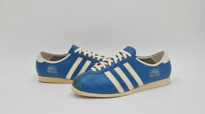 *WIE NEU* Vintage 1970er Adidas Rekord 3 Riemen UK 8 / EUR 42