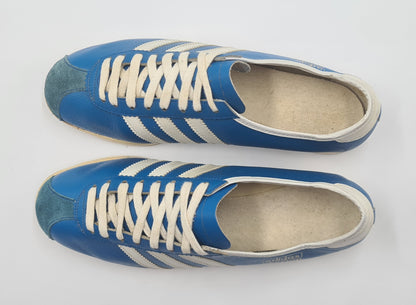 *WIE NEU* Vintage 1970er Adidas Rekord 3 Riemen UK 8 / EUR 42