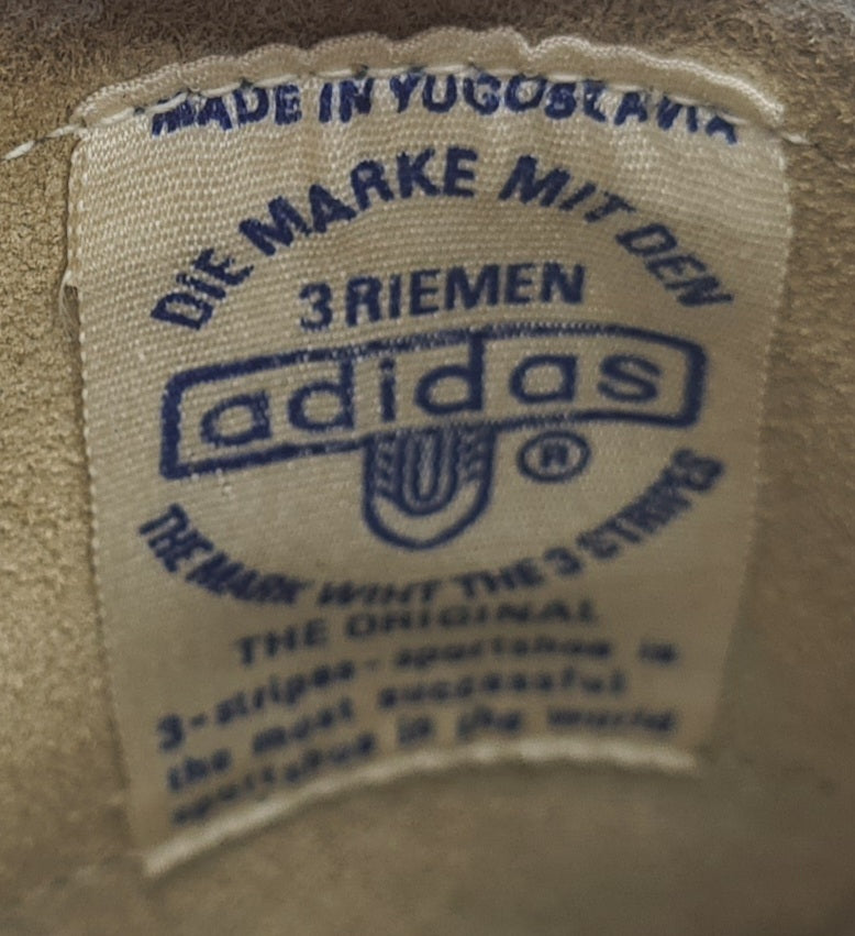 *WIE NEU* Vintage 1970er Adidas Rekord 3 Riemen UK 8 / EUR 42