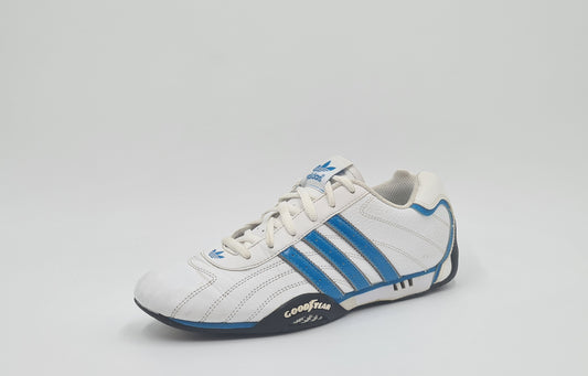 *Good condition* 2014 Adidas Adi Racer Low Goodyear White Blue UK 8 / EUR 42