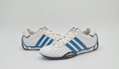 *Good condition* 2014 Adidas Adi Racer Low Goodyear White Blue UK 8 / EUR 42