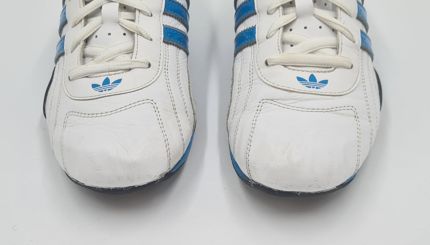 *Good condition* 2014 Adidas Adi Racer Low Goodyear White Blue UK 8 / EUR 42