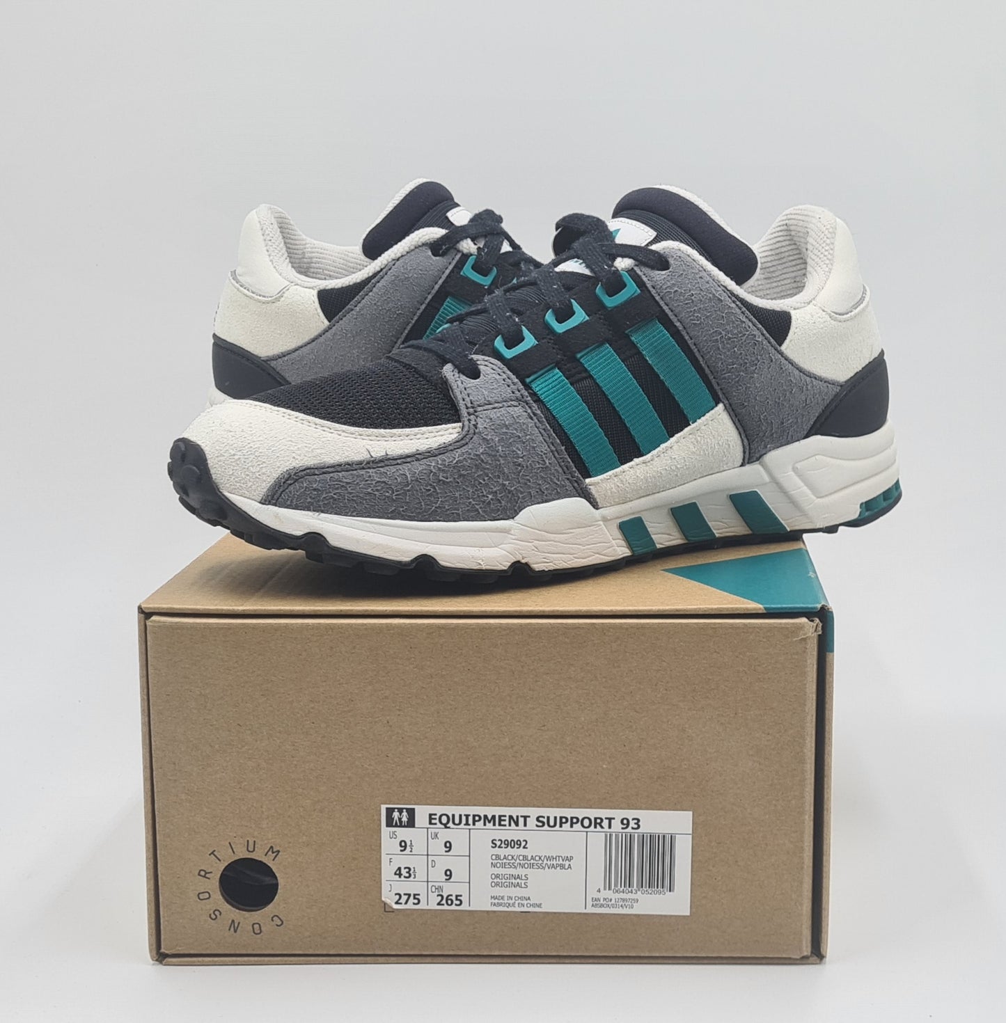 *Guter Zustand* 2021 Adidas EQT Running Support Gr. UK 9 / EUR 43 1/3