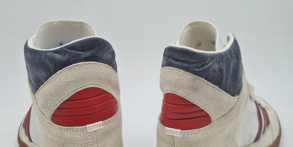 *TOP* Vintage 1980er Adidas Handball LXS Hi UK 10 / EUR 44 2/3