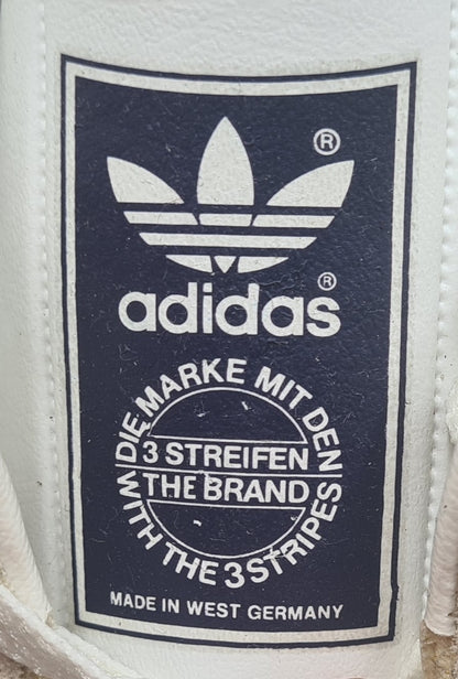 *TOP* Vintage 1980er Adidas Handball LXS Hi UK 10 / EUR 44 2/3