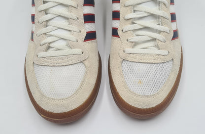 *TOP* Vintage 1980er Adidas Handball LXS Hi UK 10 / EUR 44 2/3