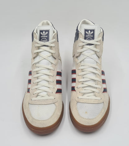 *TOP* Vintage 1980er Adidas Handball LXS Hi UK 10 / EUR 44 2/3