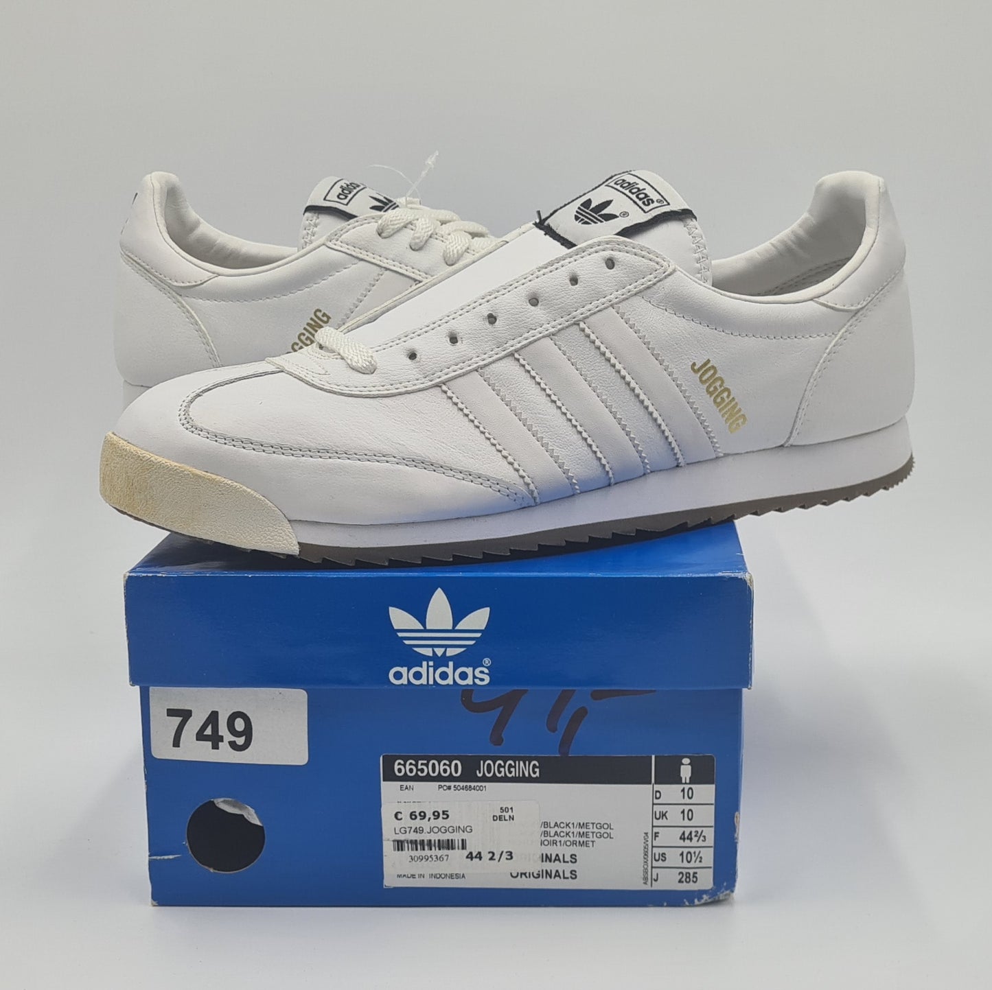 *NEU* 2007 Adidas Jogging Retro Weiß Gr. UK 10 / EUR 44 2/3