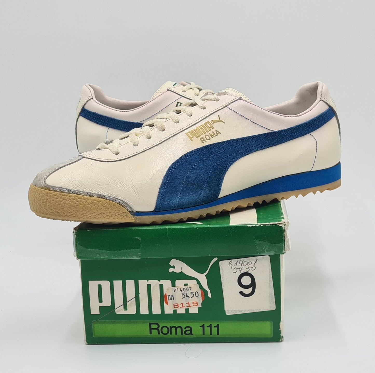 *NEU* Vintage 1980er Puma Roma West Germany Gr. UK 9 / EUR 43