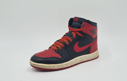 *TOP* Vintage 1985 Nike Air Jordan 1 Black Red BRED US 6 / EUR 38,5