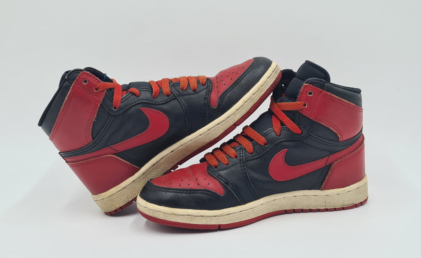 *TOP* Vintage 1985 Nike Air Jordan 1 Black Red BRED US 6 / EUR 38,5
