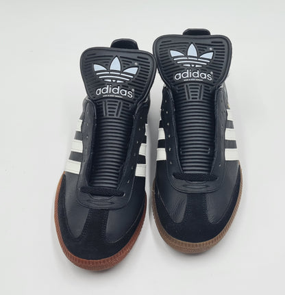 *NEU* Vintage 1980er Adidas Samba schwarz West Germany UK 10 / EUR 44 2/3