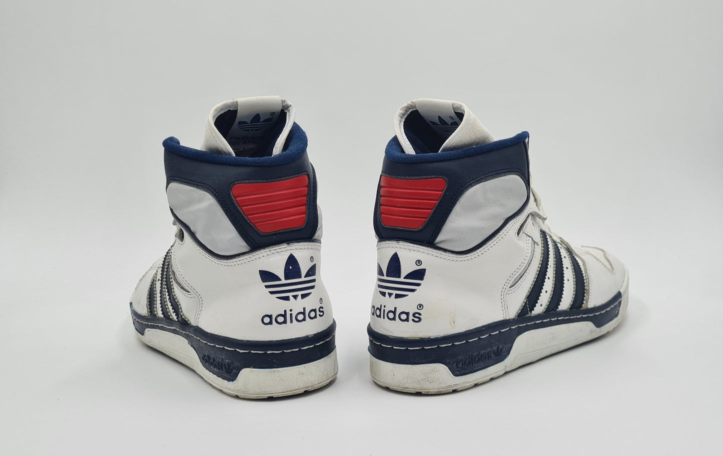 *TOP* Vintage 1980er Adidas Conductor Hi Ewing France UK 10 / EUR 44 2/3