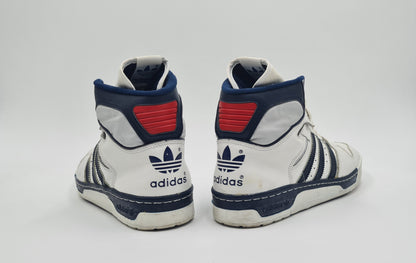 *TOP* Vintage 1980er Adidas Conductor Hi Ewing France UK 10 / EUR 44 2/3