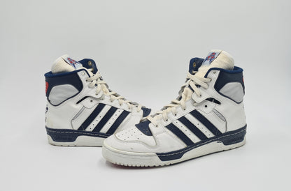 *TOP* Vintage 1980er Adidas Conductor Hi Ewing France UK 10 / EUR 44 2/3
