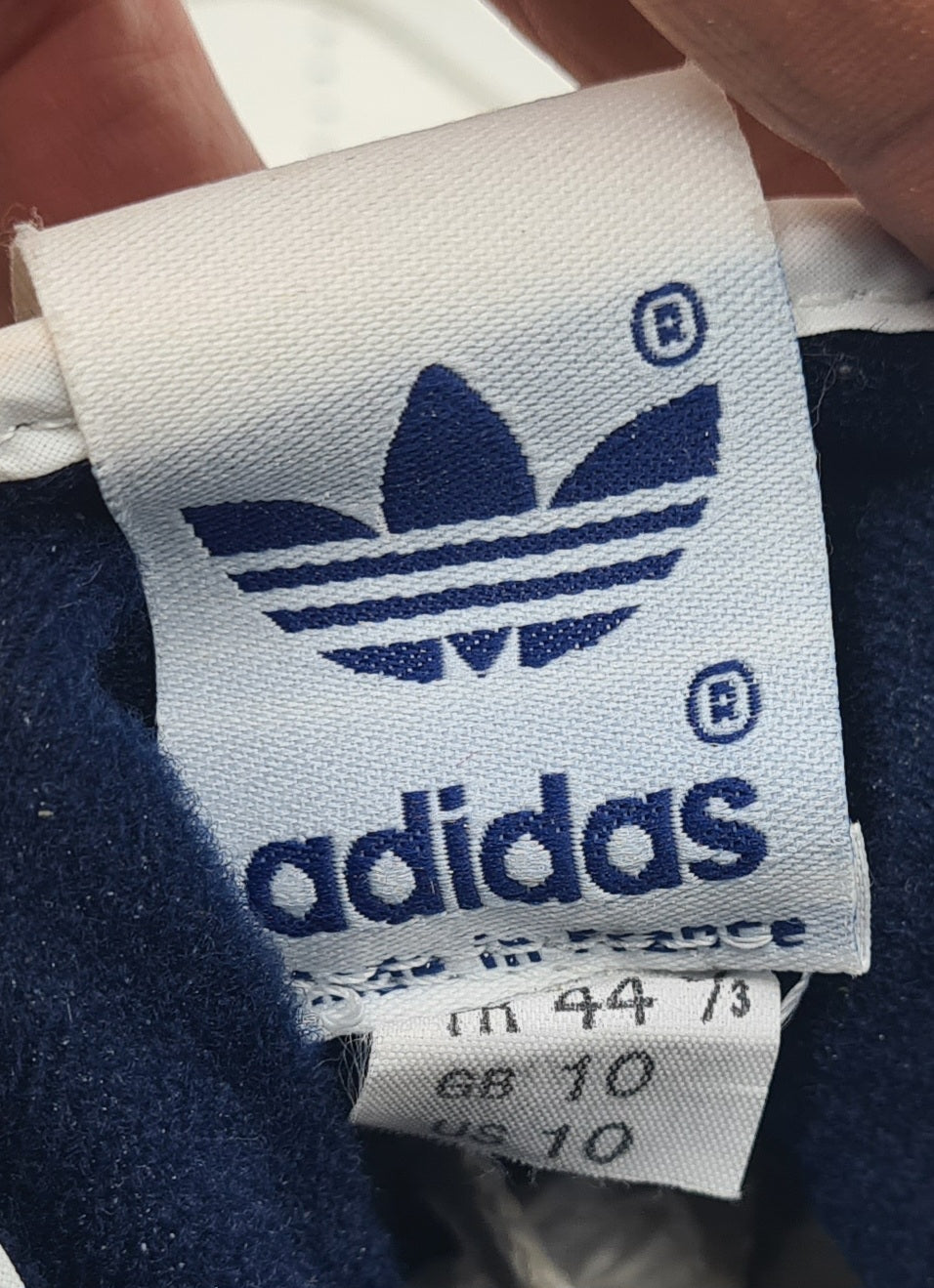 *TOP* Vintage 1980er Adidas Conductor Hi Ewing France UK 10 / EUR 44 2/3