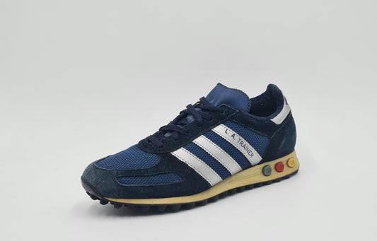*Guter Zustand* Vintage 1980er Adidas LA Trainer Yugoslavia UK 7,5 / EUR 41 1/3