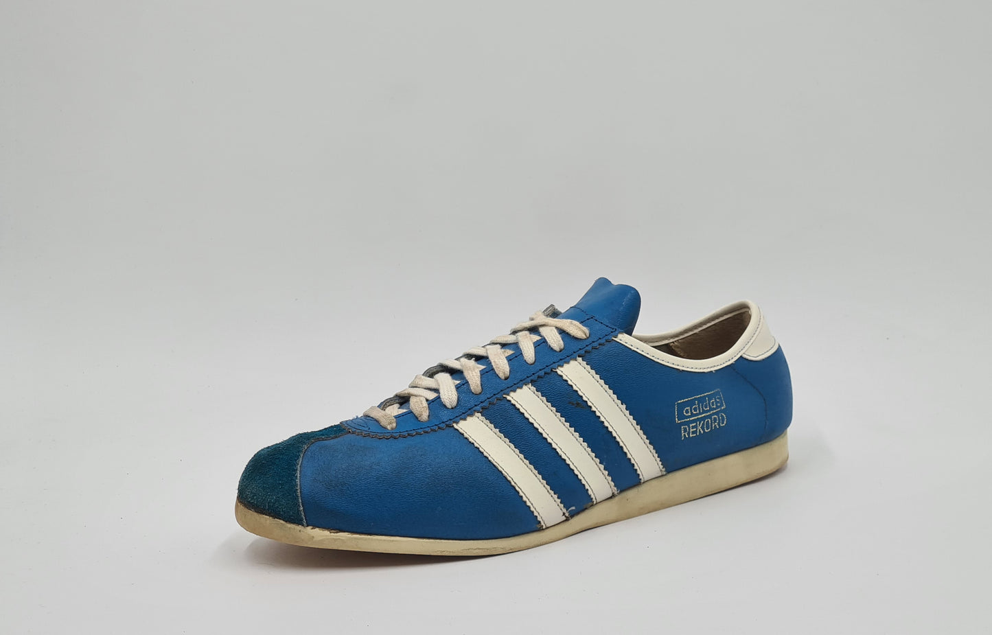 Vintage 1970er Adidas Rekord 3 Riemen Roumania UK 9,5 / EUR 44