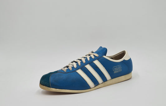 Vintage 1970er Adidas Rekord 3 Riemen Roumania UK 9,5 / EUR 44
