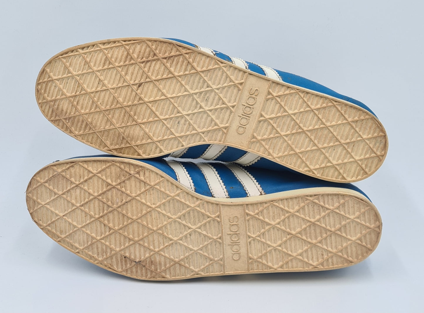 Vintage 1970er Adidas Rekord 3 Riemen Roumania UK 9,5 / EUR 44